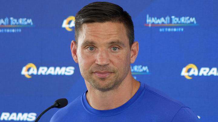Los Angeles Rams defensive coordinator Chris Shula. Los Angeles Rams defensive coordinator Chris Shula.