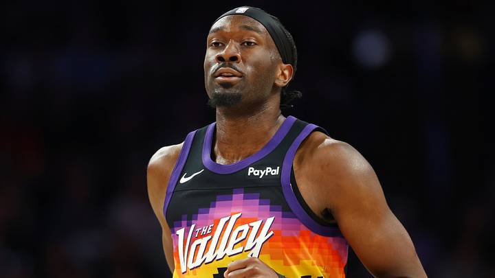 Feb 22, 2026; Phoenix, Arizona, USA; Phoenix Suns center Mark Williams (15) against the Portland Trail Blazers at Mortgage Matchup Center. Mandatory Credit: Mark J. Rebilas-Imagn Images Feb 22, 2026; Phoenix, Arizona, USA; Phoenix Suns center Mark Williams (15) against the Portland Trail Blazers at Mortgage Matchup Center. Mandatory Credit: Mark J. Rebilas-Imagn Images