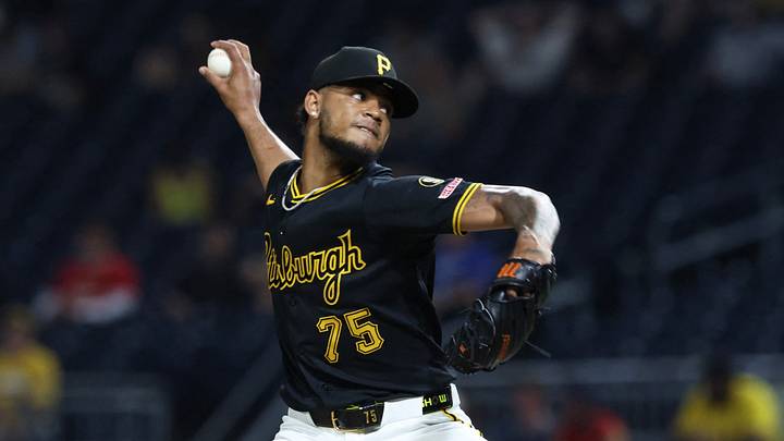 Pittsburgh Pirates relief pitcher Camilo Doval. Credit: Charles LeClaire-Imagn Images Pittsburgh Pirates relief pitcher Camilo Doval. Credit: Charles LeClaire-Imagn Images