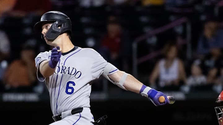 Colorado Rockies infielder Charlie Condon.