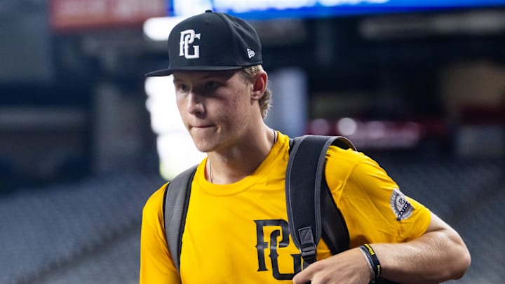Peter Kussow, a former pitcher for Arrowhead High School (Wisconsin), was selected by the New York Mets in the fourth round of the MLB Draft on Monday.