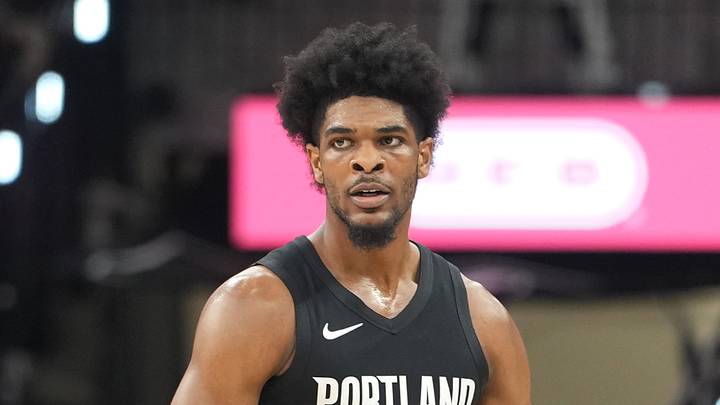 Apr 21, 2026; San Antonio, Texas, USA; Portland Trail Blazers guard Scoot Henderson (0) reacts after scoring a three point basket during the second half of game two of the first round of the 2026 NBA Playoffs against the San Antonio Spurs at Frost Bank Center. Mandatory Credit: Scott Wachter-Imagn Images Apr 21, 2026; San Antonio, Texas, USA; Portland Trail Blazers guard Scoot Henderson (0) reacts after scoring a three point basket during the second half of game two of the first round of the 2026 NBA Playoffs against the San Antonio Spurs at Frost Bank Center. Mandatory Credit: Scott Wachter-Imagn Images