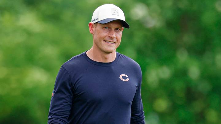 Jun 9, 2026; Lake Forest, IL, USA; Chicago Bears head coach Ben Johnson