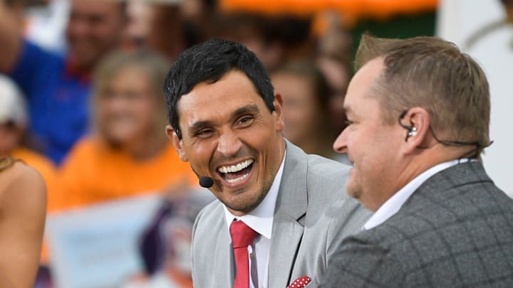 David Pollack shares a laugh with a guy