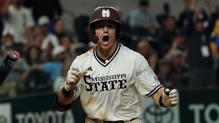 UCLA Bruins against Mississippi State Bulldogs during the Amegy Bank College Baseball Series at Globe Life Field.