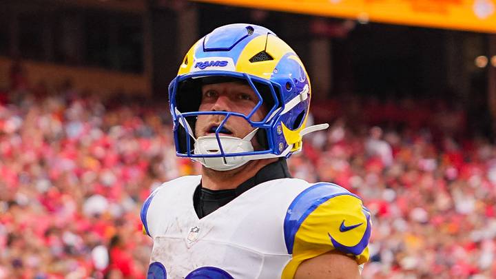 Los Angeles Rams running back Dean Connors. Los Angeles Rams running back Dean Connors.