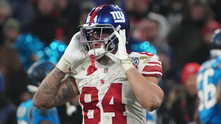 New York Giants tight end Theo Johnson  