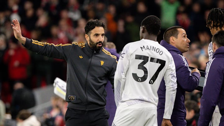 Ruben Amorim has attracted plenty of criticism for his limited use of Kobbie Mainoo.