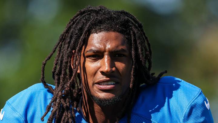 Detroit Lions running back Isiah Pacheco (10) Detroit Lions running back Isiah Pacheco (10)