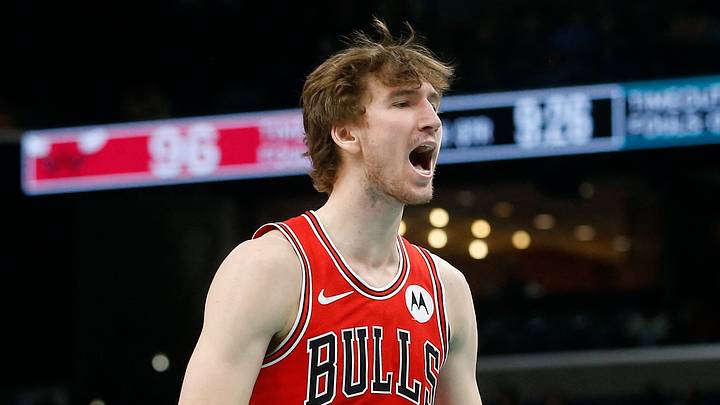 Mar 28, 2026; Memphis, Tennessee, USA; Chicago Bulls forward Matas Buzelis (14) reacts during the fourth quarter against the Memphis Grizzlies at FedExForum. Mandatory Credit: Petre Thomas-Imagn Images Mar 28, 2026; Memphis, Tennessee, USA; Chicago Bulls forward Matas Buzelis (14) reacts during the fourth quarter against the Memphis Grizzlies at FedExForum. Mandatory Credit: Petre Thomas-Imagn Images