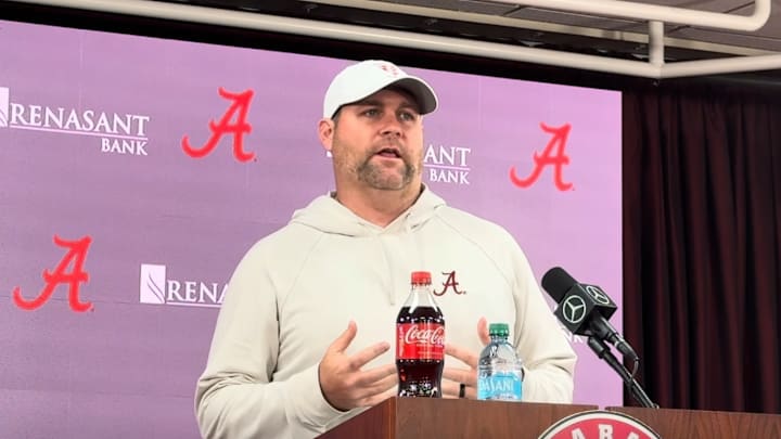 Alabama Defensive Coordinator Kane Wommack Following A-Day Alabama Defensive Coordinator Kane Wommack Following A-Day
