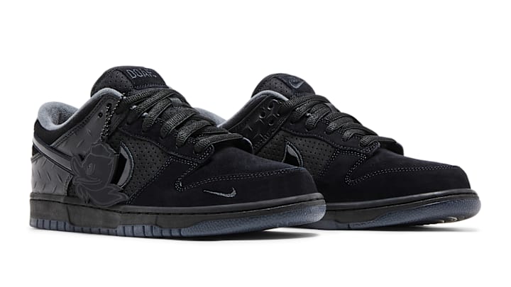 The Nike Dunk Low "What the Duck Alternate" colorway pays homage to Phil Knight.