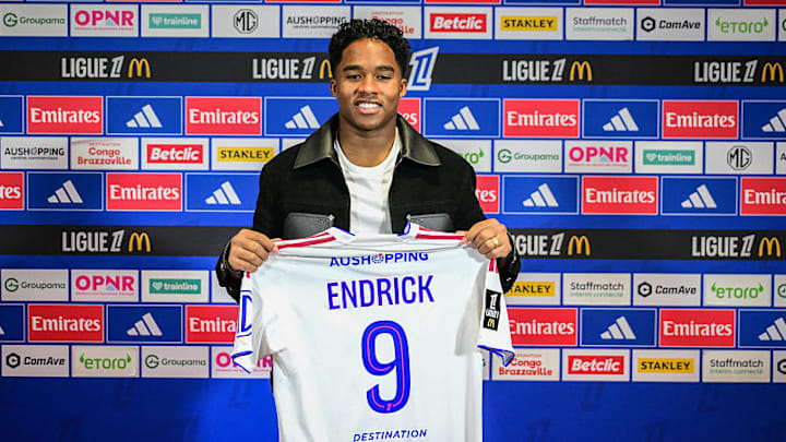 Endrick has been unveiled by Lyon.