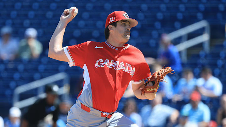 Canada starting pitcher Cal Quantrill.