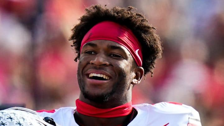 Ohio State Buckeyes safety Caleb Downs Ohio State Buckeyes safety Caleb Downs