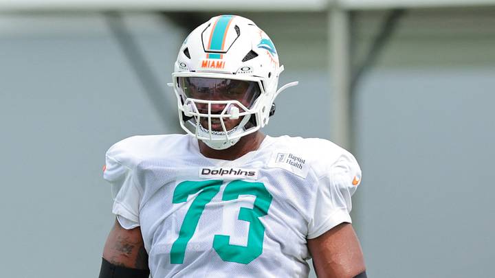 Miami Dolphins tackle Austin Jackson Miami Dolphins tackle Austin Jackson