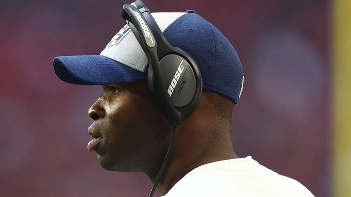 Former Carolina Panthers defensive coordinator Ejiro Evero