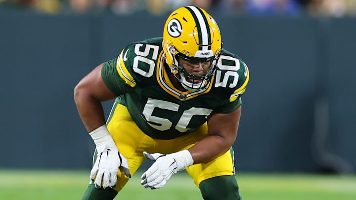 Green Bay Packers right tackle Zach Tom
