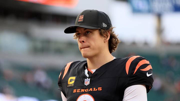 Dec 28, 2025; Cincinnati, Ohio, USA; Cincinnati Bengals quarterback Joe Burrow (9) leaves the field after a game against the Arizona Cardinals at Paycor Stadium. Mandatory Credit: Katie Stratman-Imagn Images Dec 28, 2025; Cincinnati, Ohio, USA; Cincinnati Bengals quarterback Joe Burrow (9) leaves the field after a game against the Arizona Cardinals at Paycor Stadium. Mandatory Credit: Katie Stratman-Imagn Images