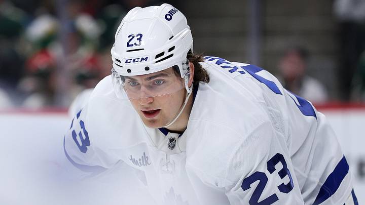 Mar 15, 2026; Saint Paul, Minnesota, USA; Toronto Maple Leafs left wing Matthew Knies (23) prepares for a face-off against the Minnesota Wild during the second period at Grand Casino Arena. Mandatory Credit: Matt Krohn-Imagn Images Mar 15, 2026; Saint Paul, Minnesota, USA; Toronto Maple Leafs left wing Matthew Knies (23) prepares for a face-off against the Minnesota Wild during the second period at Grand Casino Arena. Mandatory Credit: Matt Krohn-Imagn Images