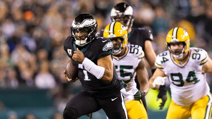 Jalen Hurts and the Eagles ran wilde against the Packers in 2022.