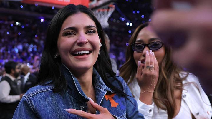 Kylie Jenner and Jordyn Woods, Karl-Anthony Towns fiancee, at the NBA Finals Spurs-Knicks Game at MSG in New York City, NY Kylie Jenner and Jordyn Woods, Karl-Anthony Towns fiancee, at the NBA Finals Spurs-Knicks Game at MSG in New York City, NY