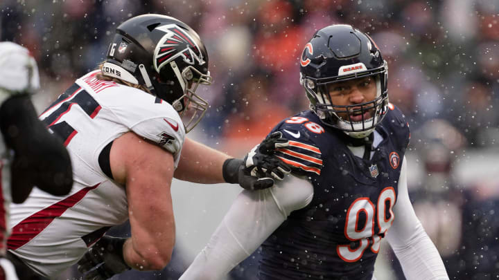 Chicago Bears defensive lineman Montez Sweat (98) at Soldier Field.
