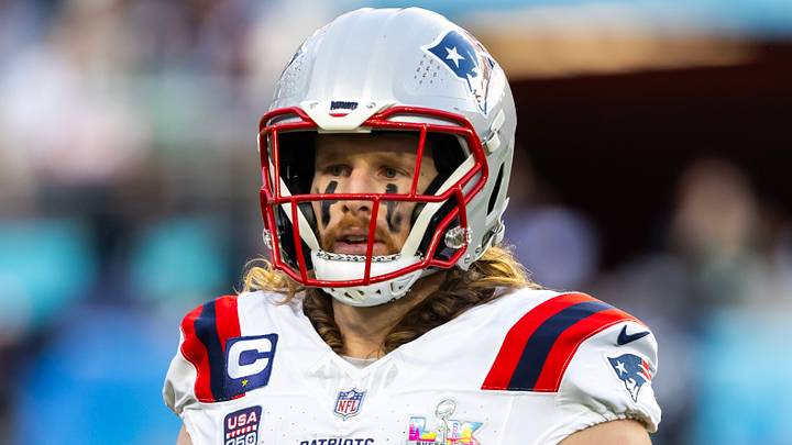 Feb 8, 2026; Santa Clara, CA, USA; New England Patriots safety Brenden Schooler (41) against the Seattle Seahawks during Super Bowl LX at Levi's Stadium. Mandatory Credit: Mark J. Rebilas-Imagn Images Feb 8, 2026; Santa Clara, CA, USA; New England Patriots safety Brenden Schooler (41) against the Seattle Seahawks during Super Bowl LX at Levi's Stadium. Mandatory Credit: Mark J. Rebilas-Imagn Images