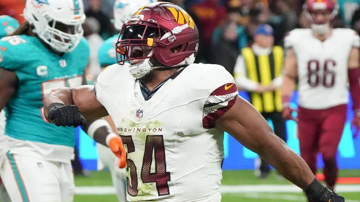 Washington Commanders LB Bobby Wagner reacts after a play against the Miami Dolphins during the 2025 NFL Madrid Game. Washington Commanders LB Bobby Wagner reacts after a play against the Miami Dolphins during the 2025 NFL Madrid Game.