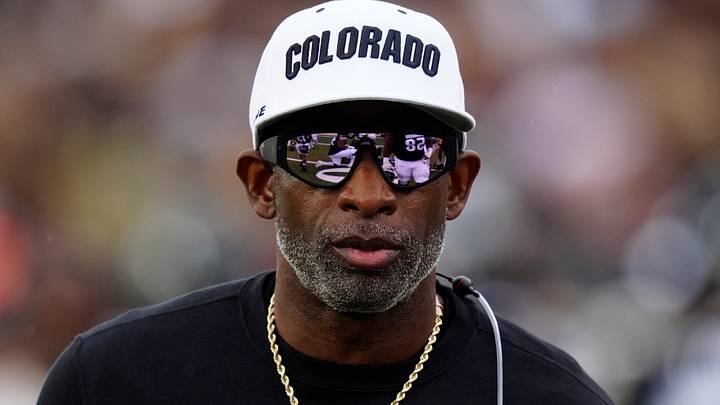 Oct 11, 2025; Boulder, Colorado, USA; Colorado Buffaloes head coach Deion Sanders before the game against the Iowa State Cyclones at Folsom Field. Mandatory Credit: Ron Chenoy-Imagn Images Oct 11, 2025; Boulder, Colorado, USA; Colorado Buffaloes head coach Deion Sanders before the game against the Iowa State Cyclones at Folsom Field. Mandatory Credit: Ron Chenoy-Imagn Images