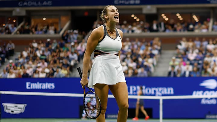 Aryna Sabalenka defended her U.S. Open title with a victory over Amanda Anisimova Saturday