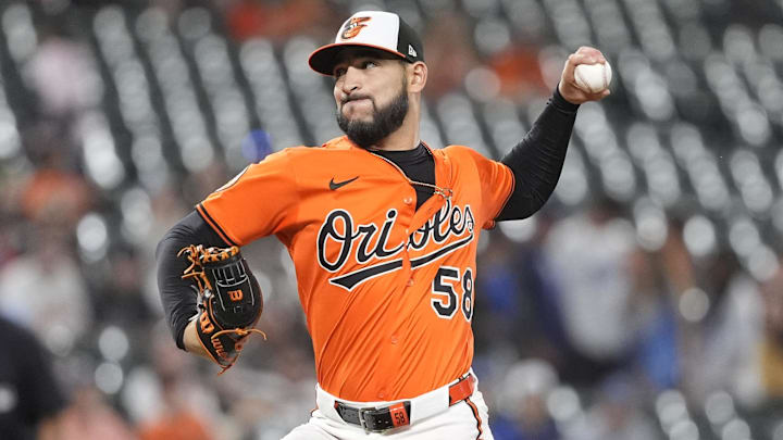 Cionel Perez of the Baltimore Orioles