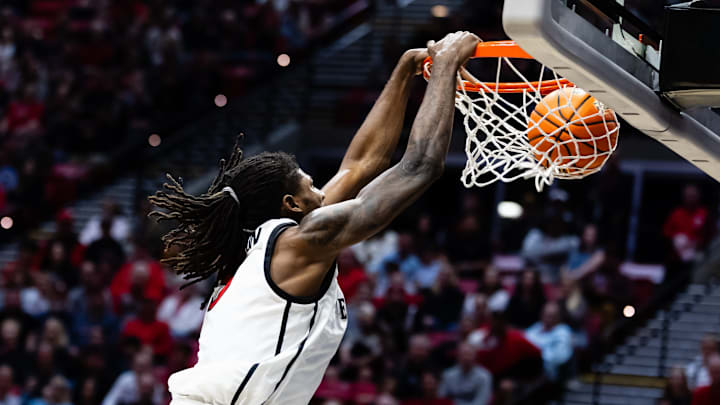 San Diego State Aztecs forward Pharaoh Compton (5). San Diego State Aztecs forward Pharaoh Compton (5).