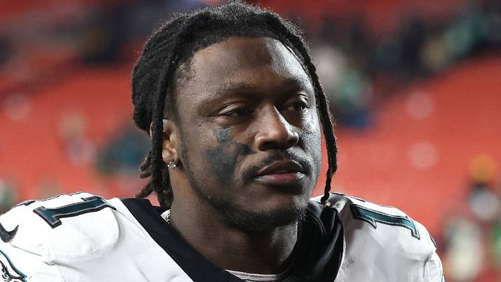 Dec 20, 2025; Landover, Maryland, USA; Philadelphia Eagles wide receiver A.J. Brown (11) leaves the field after the game against the Washington Commanders at Northwest Stadium. Mandatory Credit: Geoff Burke-Imagn Images Dec 20, 2025; Landover, Maryland, USA; Philadelphia Eagles wide receiver A.J. Brown (11) leaves the field after the game against the Washington Commanders at Northwest Stadium. Mandatory Credit: Geoff Burke-Imagn Images