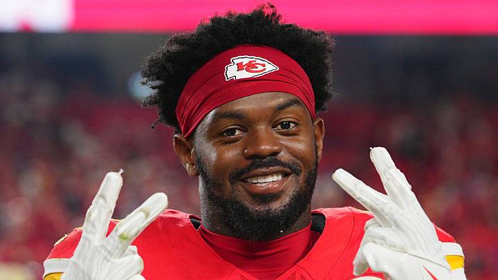 Sep 20, 2026; Kansas City, Missouri, USA; Kansas City Chiefs wide receiver Tyquan Thornton (2) celebrates after an overtime win against the Indianapolis Colts at GEHA Field at Arrowhead Stadium. Mandatory Credit: Jay Biggerstaff-Imagn Images Sep 20, 2026; Kansas City, Missouri, USA; Kansas City Chiefs wide receiver Tyquan Thornton (2) celebrates after an overtime win against the Indianapolis Colts at GEHA Field at Arrowhead Stadium. Mandatory Credit: Jay Biggerstaff-Imagn Images
