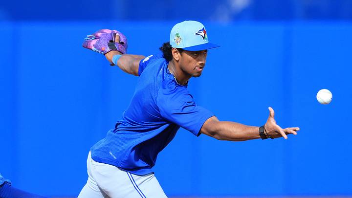Toronto Blue Jays infielder Arjun Nimmala. Toronto Blue Jays infielder Arjun Nimmala.