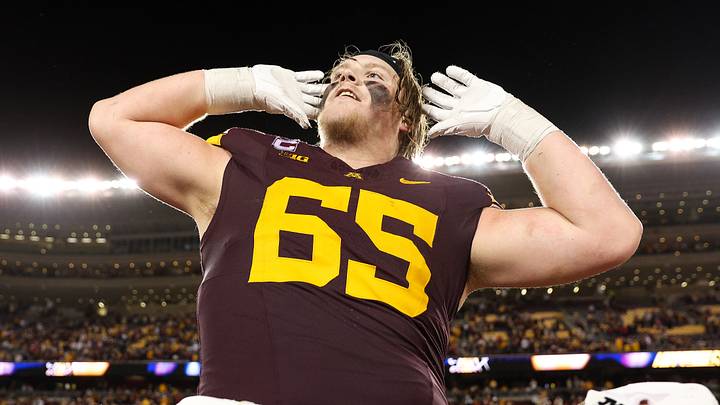 Minnesota offensive lineman Greg Johnson could be a 2027 NFL Draft target for the Philadelphia Eagles.
