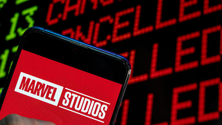 In this photo illustration the American film production...