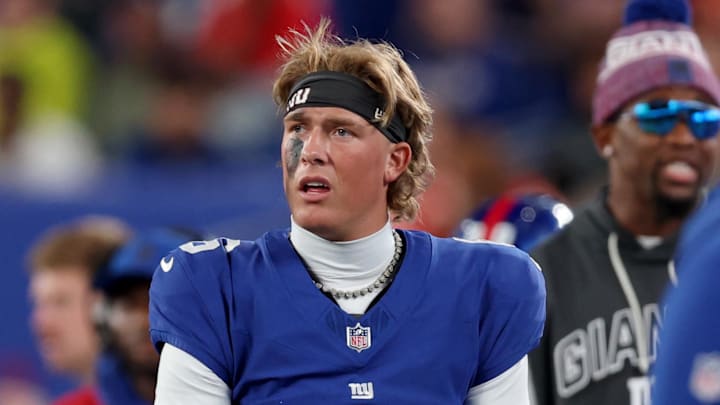 New York Giants quarterback Jaxson Dart 