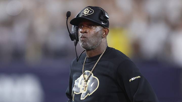 Sep 3, 2026; Atlanta, Georgia, USA; Colorado Buffaloes head coach Deion Sanders reacts in the first half against the Georgia Tech Yellow Jackets at Bobby Dodd Stadium at Hyundai Field. Mandatory Credit: Brett Davis-Imagn Images Sep 3, 2026; Atlanta, Georgia, USA; Colorado Buffaloes head coach Deion Sanders reacts in the first half against the Georgia Tech Yellow Jackets at Bobby Dodd Stadium at Hyundai Field. Mandatory Credit: Brett Davis-Imagn Images