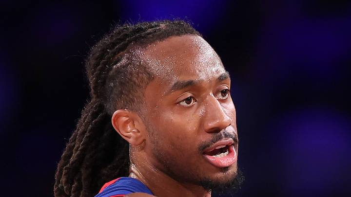 Oct 25, 2026; Philadelphia, Pennsylvania, USA; Detroit Pistons guard Daniss Jenkins (24) reacts after a score against the Philadelphia 76ers during the fourth quarter at Xfinity Mobile Arena. Mandatory Credit: Bill Streicher-Imagn Images Oct 25, 2026; Philadelphia, Pennsylvania, USA; Detroit Pistons guard Daniss Jenkins (24) reacts after a score against the Philadelphia 76ers during the fourth quarter at Xfinity Mobile Arena. Mandatory Credit: Bill Streicher-Imagn Images