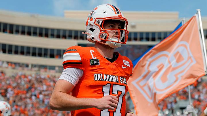 Oklahoma State quarterback Drew Mestemaker Oklahoma State quarterback Drew Mestemaker
