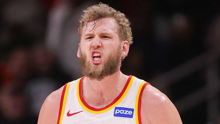 Atlanta Hawks center Jock Landale (31) against the Utah Jazz at State Farm Arena. Atlanta Hawks center Jock Landale (31) against the Utah Jazz at State Farm Arena.