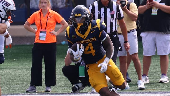 West Virginia University running back Cam Cook West Virginia University running back Cam Cook