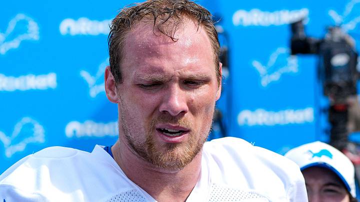 Detroit Lions linebacker Jack Campbell (46). Detroit Lions linebacker Jack Campbell (46).