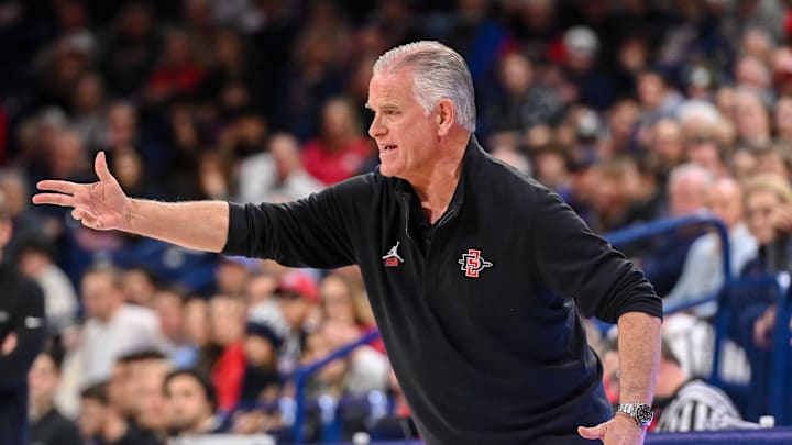 San Diego State head coach Brian Dutcher.