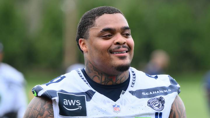 Seattle Seahawks defensive tackle Byron Murphy II (91) after the first training camp 
