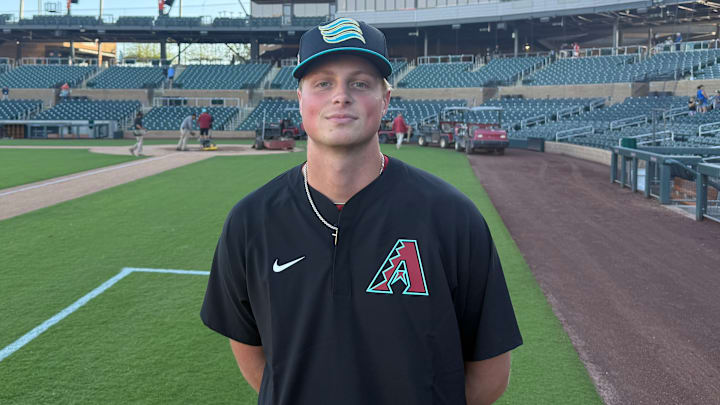 Arizona Diamondbacks pitching prospect David Hagaman at Salt River Fields in Scottsdale, Arizona. Arizona Diamondbacks pitching prospect David Hagaman at Salt River Fields in Scottsdale, Arizona.