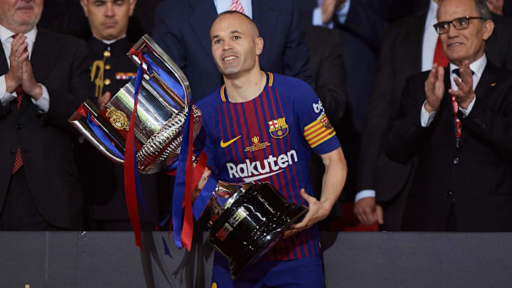 Andrés Iniesta jugó 16 temporadas en el FC Barcelona, donde consiguió la mayoría de sus títulos