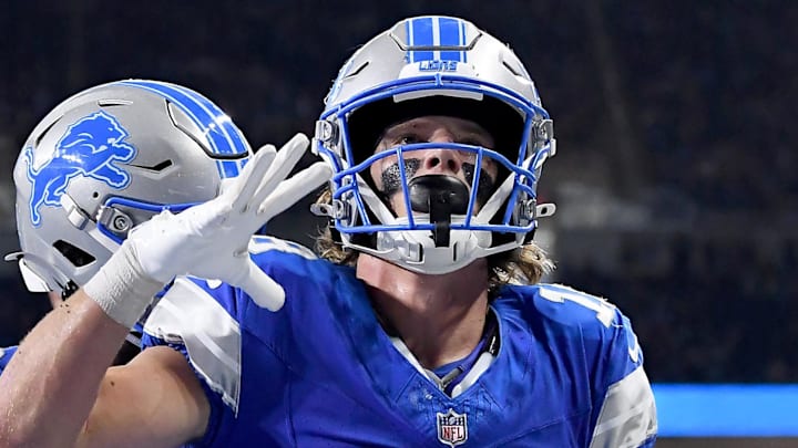 Detroit Lions wide receiver Isaac TeSlaa (18). Detroit Lions wide receiver Isaac TeSlaa (18).